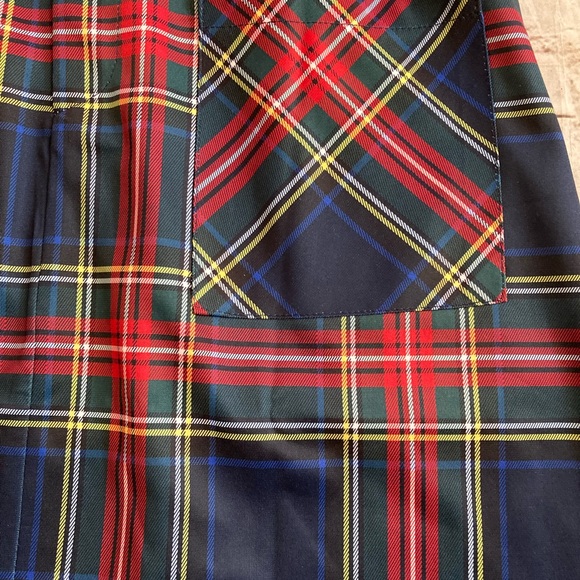 NWT Allegra K plaid Contrast, color, pinafore suspender Mini skirt size L. - Picture 8 of 12